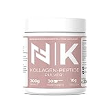 Natural-Fitness24 Kollagen-Peptide Pulver – 300g Dose | Bovine Kollagen aus Rind | 90% Eiweiß | Ohne Zusatzstoffe, Neutraler Geschmack | 30 Portionen | Top Löslichkeit