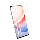 Carantee für Panzerglas für Samsung Galaxy S10 Schutzfolie, 2 Stück Fingerabdruck-ID für Samsung S10 Schutzglas, 9H Härte Ultradünn für Galaxy S10 Displayfolie, 3D Full Cover, Anti-Öl Glasfolie