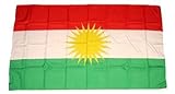Fahne/Stockflagge Kurdistan 30 x 45 cm Flagge