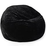 Sitzsack Hülle Velours Waschbar Stretchig Zippverschluss Ohne Füllung Für Erwachsene Gaming Sessel Aufbewahrung Von Spielzeug Modern Büro Wohnzimmer,I,120 * 65cm