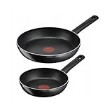 Tefal Set mit 2 Pfannen, 20 und 26 cm, Hard Titanium, für alle Herde außer Induktion – C3899022