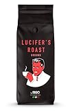 LUCIFERS ROAST 1kg Kaffee aus Italien - starker Kaffee dark roast - säurearm - für French Press oder Filterkaffee - 100% Robusta (gemahlen, 1kg)