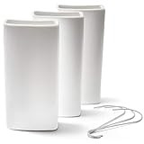 Ligano® Heizkörper Luftbefeuchter weiß – Keramik Wasserverdunster für die Heizung – 3 Stück