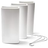 Ligano® Heizkörper Luftbefeuchter weiß – Keramik Wasserverdunster für die Heizung (3er Set)