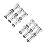 Tofficu 2 Sätze Beckenadapter Aus Metall Beckenanschluss Aus Edelstahl Adapter Für Wc-waschtischarmaturen Wasserfilter Zubehör Für Wasserhahnadapter Silber Rostfreier Stahl 6 Stück * 2