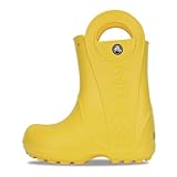 Crocs Handle It Rain Boot K, Unisex-Kinder Gummistiefel, Gelb (Yellow 014), 27/28 EU