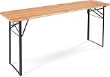 Stagecaptain BBT-170 Hirschgarten Bierzelttisch 170 cm 2X Set - 2 robuste Biertische (170 cm lang) - Lackierte Oberfläche - Zusammenklappbar - Einfach zu verstauen und transportieren
