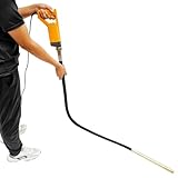 Betonrüttler 1300W 4300RPM Beton Rüttler Handheld Rüttelplatte Betonverdichter mit Vibrationsstab Tragbar Rüttelflasche für Betonbauanlässe wie Straßen Tunnel Haus Gelb