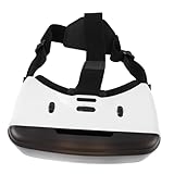 Uonlytech besenhalter Kopfhörer VR-Headset Virtual-Reality-Brille VR-Brille Perlmutt Gläser z4 Weiß