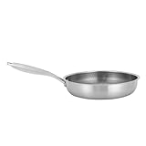 CHFUNE Bratpfanne 28 cm, Edelstahl Pfann Bratpfanne zum Kochen & Braten Mehrschichtmaterial beschichtet Pfanne Wabenstruktur - Induktionspfanne - Schnitt- & Kratzfestfür alle Herdarten Geeignet