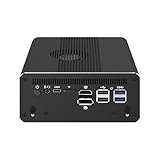 HUNSN Micro Firewall Appliance, Mini PC, PFSense, Mikrotik, OPNsense, VPN, Router PC, Ultra 5 Processor 125H, RJ69, 6 x 2.5GbE I226-V, Type-C USB4, TF, DP, HDMI, 0 RAM, 0 Storage, Barebone No System
