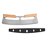 BEBEMOKO 1Stück Pizza Cutter mit Holzgriff Bequemer Pizzaschneider für Gleichmäßige Pizza Scheiben Spülmaschinenfestes Küchen Gadget für Pizza