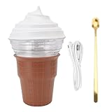 DIY Eismaschine Maschine für Selbst Gemachtes Eis, Sorbet und Gefrorenen Joghurt, Anfänger Freundlich, Sicheres ABS-Material, USB-betrieben für die Einfache Verwendung