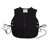 Zerodis Kids Horse Riding Weste, Front ReißVerschluss Verschluss Gepolstert Professionelle Sicherheit Brust- und Rippenschutz Jacke Reitschutzweste Weste Wailcoa Horse Reitschutzgetriebe (CS)