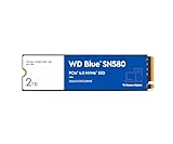 WD Blue SN580 NVMe SSD 2 TB (PCIe Gen4 x4, bis zu 4.000 MB/s Lesen, M.2 2280, nCache 4.0-Technologie) Blau