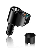 106W 4-in-1 Zigarettenanzünder USB-C, 30W PD&QC3.0 Auto Ladegerät 12V/24V, Schnellladung, Mini USB Adapter, Car Zubehör für iPhone 16/15/14 Pro Max.