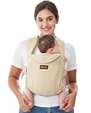 Momcozy Babytrage Neugeborene ab Geburt | Ergonomische Tragehilfe mit Nackenstütze | Leicht & sicher (3.5-11 kg), Rosa