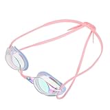 DECORNIJIA Fog Wettkampf Schwimmbrille Verstellbar Weitwinkel Linsen Für Erwachsene Jugendliche Klar Sicht Training Wettkampf Rosa Farbverlauf