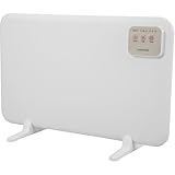 Heidenfeld Infrarotheizung 3in1 Tischheizung HF-TH120 | 120 Watt - Infrarot Heizkörper - Elektroheizung - Heizung - Bedienfeld - Infrarot Heizstrahler - Bewegliche Heizplatte (Weiß)