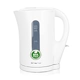 Emerio Wasserkocher BASIC | Kunststoff BPA frei | 1.7L Volumen mit beleuchtetem Ein-/Aus-Schalter | kabellos | Auto Off | Überhitzungsschutz | herausnehmbarer Kalkfilter | 2200 Watt | WK-123483.1