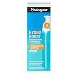 Neutrogena Hydro Boost Aqua Fluid LSF 50 (50 ml), parfümfreie Tagescreme mit LSF 50, leichte Gesichtspflege mit Hyaluronsäure, Vitamin B5 & Niacinamid für intensive Feuchtigkeit