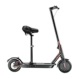 Tragbar Elektro Scooter Sitz 29 * 21 * 7.5cm Roller Sitz mit Doppelfeder Dämpfung und Wasserdichter PU-Oberfläche, Faltbarer Höhenverstellbarer Sattel 50-68cm Elektrscooter Sattel für Elektroroller