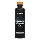 Nigela BIO Schwarzkümmelöl ungefiltert - Ägyptisches Schwarzkümmel Öl mit hohem Thymochinongehalt - In Bayern hergestellt - Zertifiziertes & Laborgeprüftes Black Seed Oil - 200ml