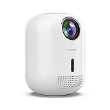 [Auto Focus/Keystone] Portable Mini Projector with 5G WiFi 6 and Bluetooth, 4K Native 1080P Outdoor Movie Projector,Smart Home Projector Compatible with iOS/Android/HDMI/USB