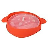 Silikon Popcorn Eimer zusammenklappbarer Mikrowellen -Popcorn -Maker -Schüssel mit Griffdeckel Safer gesunder Popcornhersteller für Home verwenden rote Farbe 26x20x14,5 cm