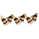 YARNOW 3St Fitness Handschuhe Fitnesshandschuhe für Herren Trainingshandschuhe für Herren Gürtelbrücke für Herren Turnhandschuhe für Männer gepolstert mit Handgelenkband-Halbhandschuhen