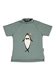 Sterntaler Unisex Kinder Jungen Schwimmshirt Kurzarm Kinder UV-Schutz 50+ dunkelgrün, 98/104 cm