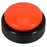 MAGICLULU Wecker Mit Großem Knopf Tischuhren Für Ältere Menschen Sprechende Uhr Sonnenaufgang Wecker Schaltfläche „sehbehinderung“. Zeigt Die Zeit des Weckers An Knopf Wecker Abs Orange