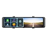 11.26 Zoll 4K Spiegel Dashcam mit Apple Carplay Android Auto Rückfahrkamera