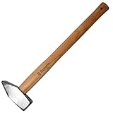 Vorschlaghammer 3kg mit Holzstiel - Großer Hammer aus Stahl für Abbrucharbeiten