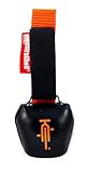 swisstrailbell® Mexico Edition Deep Black: OrangeBike, orangenes Band, Fahrradklingel, Trailbell, Signalglocke