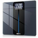 RENPHO Personenwaage Digital Testsieger 2024, Max 250 kg, Waage Personen mit extrem hoher Tragkraft, Großer Plattform, Großer LED-Anzeige, Höchste Genauigkeit bis 50g, 33 x 30 cm, Core 1L