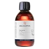 Naissance Sesamöl (No. 248) - 250ml - Natürlich, Kaltgepresst, Raffiniert - für Haut, Gesicht, Bart, Nägel, Haare, Körper, Massage, Aromatherapie, Kosmetik