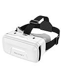 TECKNET VR Brille für Handys, 3D Virtual Reality-Brille mit HD 110° FOV, Anti-Blaulicht & einstellbaren Gängen, Komfortables VR-Glasses für iPhones, Samsung und Android-Smartphones (4.7-7.2 Zoll)