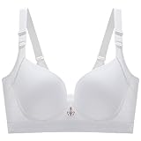 YUYUCH Damen Push Up Gepolsterter BH Rückenglättender Nahtloser BH Stretch T-Shirt Bügel Plunge BH