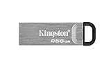 Kingston DataTraveler Kyson USB 3.2 Gen 1 USB-Stick 256GB - Mit stilvollem, kappenlosem Metallgehäuse