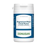 Magnesium Malat Citrat - 130 gramm Pulver - Erfrischendem Zitronengeschmack - Das Magnesiumprodukt für den täglichen Gebrauch