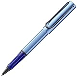 LAMY AL-star aquatic Tintenroller - leichter Stift mit transparenten, ergonomischen Griff & Strichbreite M - Gehäuse aus Aluminium – mit Tintenrollermine M 63 Strichbreite M in schwarz