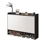 Schuhregal, Organizer, Schuhschrank, Haushaltstür in den Schrank, mehrschichtiger Veranda-Schrank, kleines Familienschuhregal, Schuhregal (Farbe: Hellgrau) (Dunkelgrau)