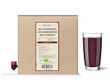 Kamelur 3 Liter BIO Schwarzer Johannisbeersaft - 100% Direktsaft aus schwarzen BIO Johannisbeeren, ohne Zusätze - Schwarze Johannisbeere BIO Muttersaft in praktischer Saftbox