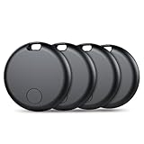 Air Tag Schlüsselfinder, Air Tracker Tag Kompatibel mit Apple Wo ist? APP (Nur iOS), Koffer Tracker für Gepäck/Taschen/Key, Batterielebensdauer EIN Jahr, IP67 wasserdicht(4er Pack)
