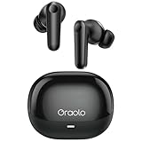 oraolo Bluetooth-Kopfhörer, Bluetooth-Kopfhörer, In-Ear, kabellose Kopfhörer mit klaren Anrufen, IPX6, Bluetooth 5.4 Stereo Hi-Fi Kopfhörer für Sport, Fitnessstudio, Schwarz