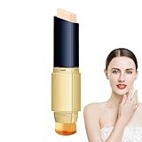 2-in-1-Concealer-Stick Mit Farbwechsel Und Kosmetikpinseln, Langanhaltender Make-up-Concealer-Stick, Farbwechselnder Concealer & Pinsel Concealer Mit Vollständiger Abdeckung