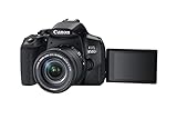 Canon EOS 850D APS-C DSLR-Kameragehäuse | 24,1 Megapixel, dreh- und schwenkbarer 3-Zoll-LCD-Touchscreen, Reihenaufnahmen mit bis zu 7 Bildern/Sek, 4K-Video, Dual Pixel CMOS AF, WLAN und Bluetooth