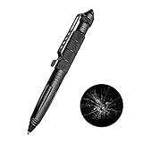 Tactical Pen Outdoor Selbstverteidigungstool, Schwarzer Kugelschreiber, Notglasbrecher, Multifunktionales Survival-Tool für Schreiben, Emergent Tool und Geschenk Schwarz