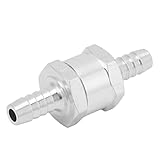 Hochleistungs-One-We-Wege-Überprüfungsventil-Aluminiumlegierung für Brennstoff Benzin Dieselöl Wasser 4 Mm Universelles Nicht-Return-Design Verbessert die Durchflussregelung (8 mm)